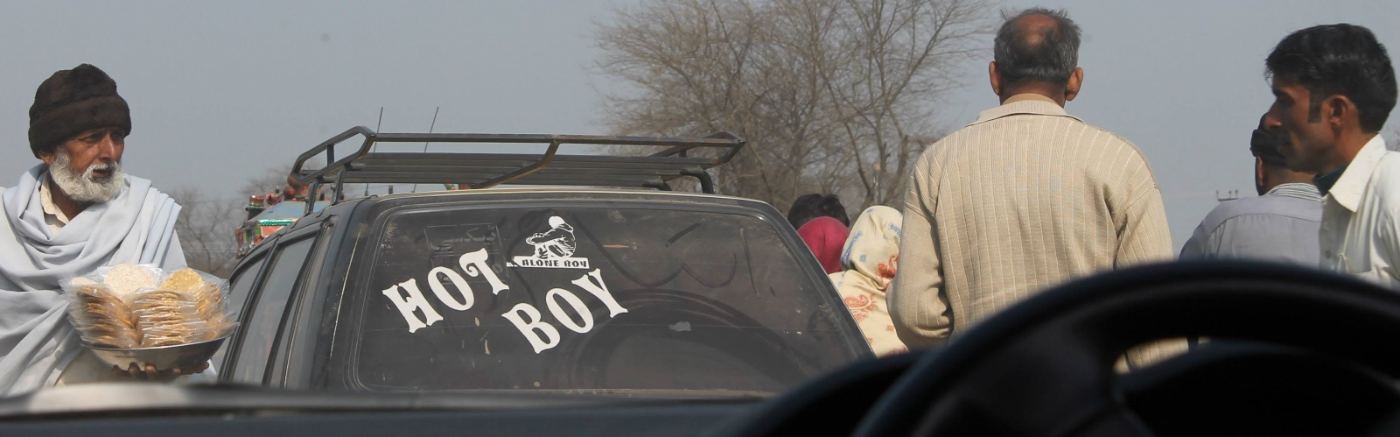 HOT BOY, painted on the bonnet. breakfast served off it.