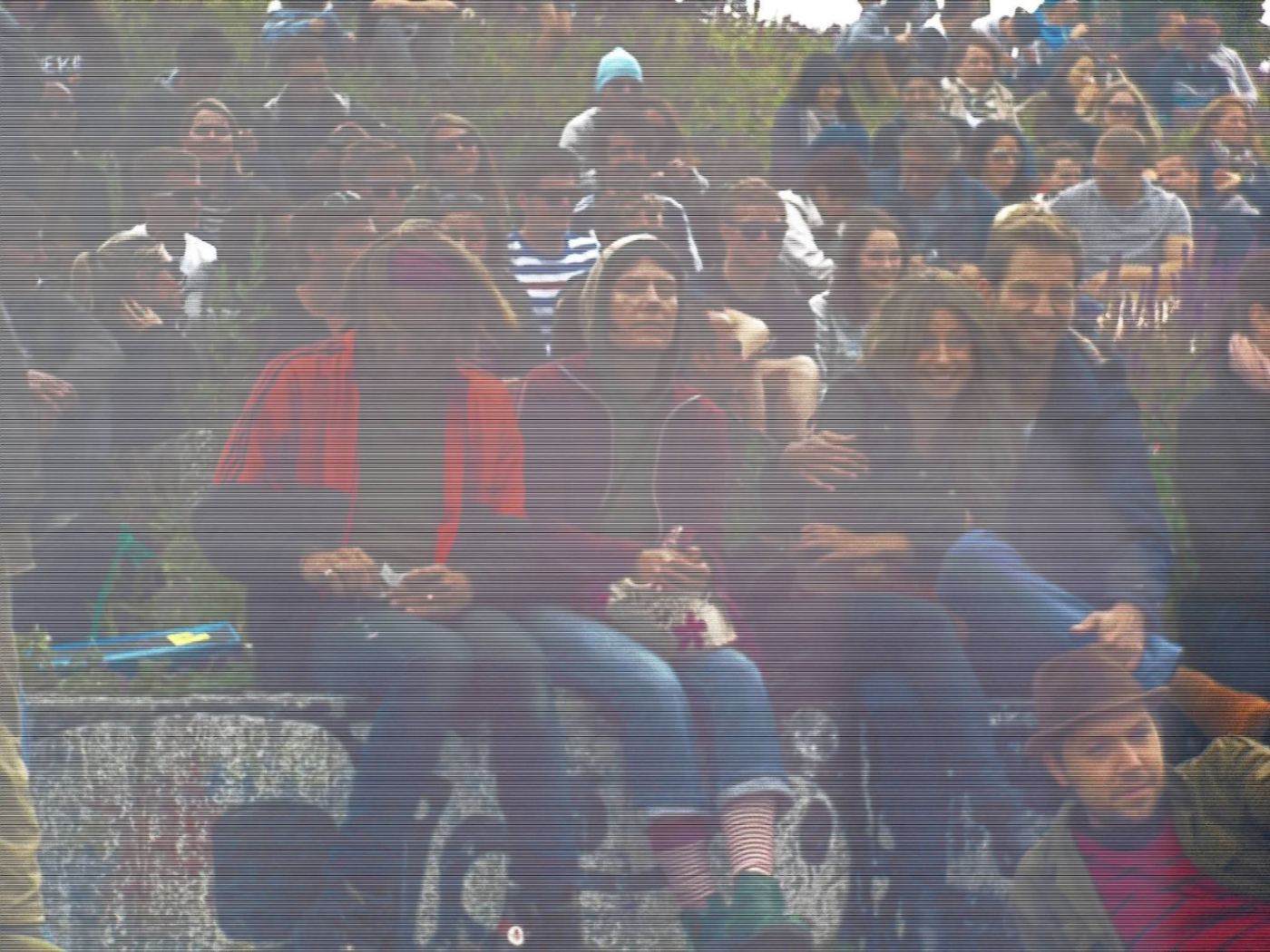 shot through the crowd, moving. i kept this one for the blur.